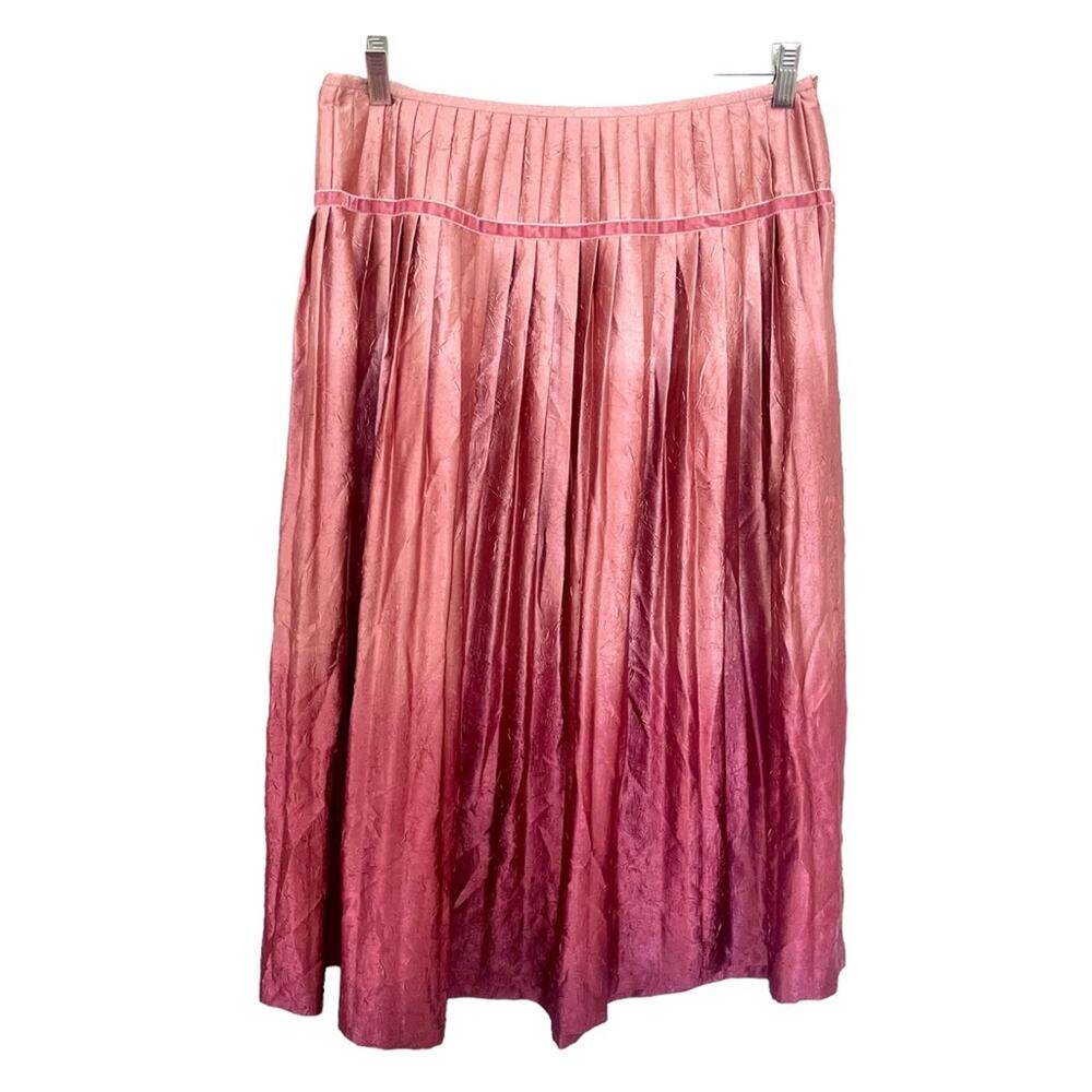 Lafayette 148 pleated midi ombré skirt size 12